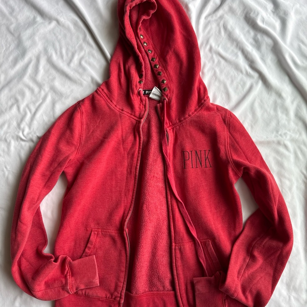 Vintage Red PINK Hoodie